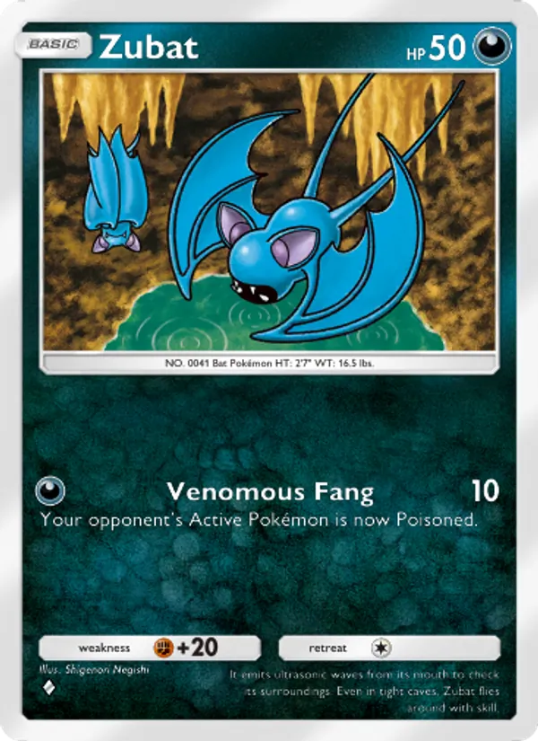 Zubat - Wisdom of Sea and Sky Pokemon Card