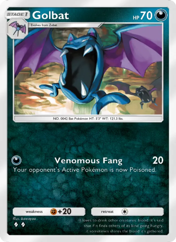 Golbat - Wisdom of Sea and Sky Pokemon Card