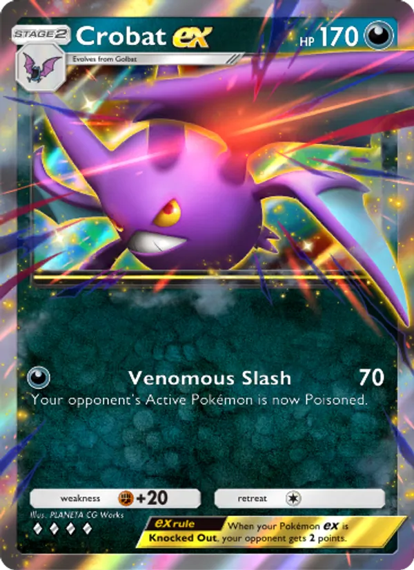 Crobat ex - Wisdom of Sea and Sky Pokemon Card