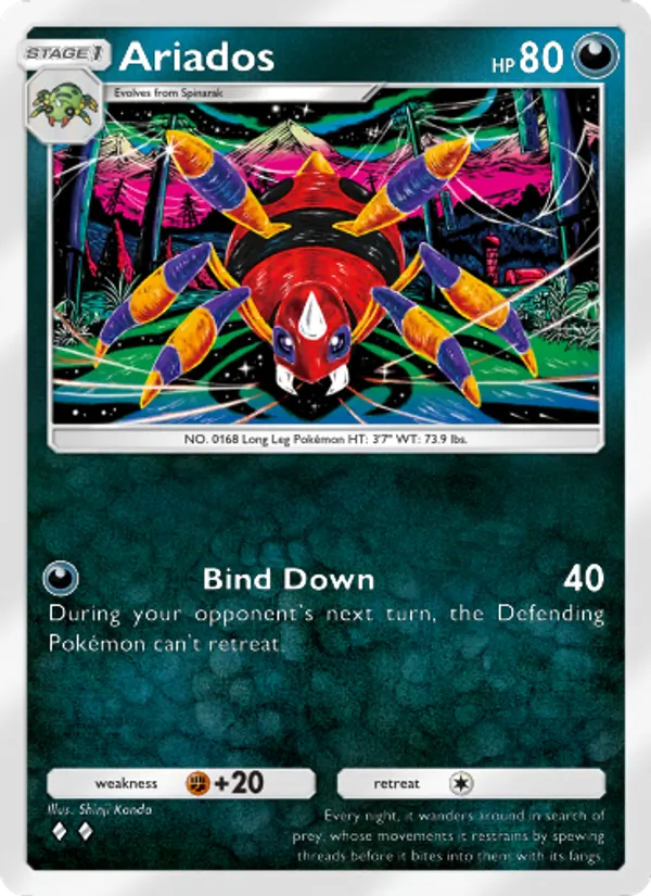 Ariados - Wisdom of Sea and Sky Pokemon Card