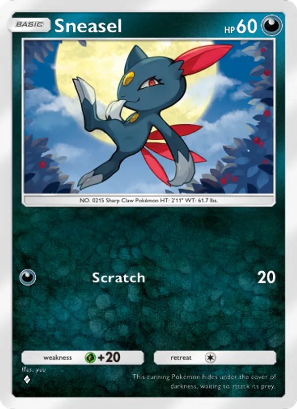 Sneasel - Wisdom of Sea and Sky Pokemon Card