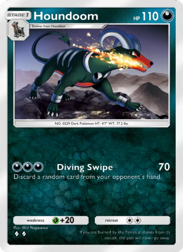 Houndoom - Wisdom of Sea and Sky Pokemon Card