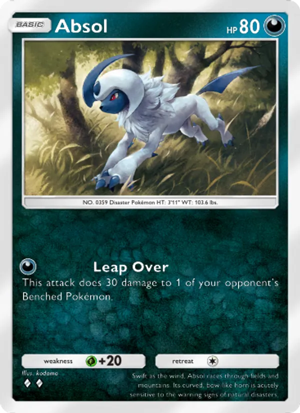 Absol - Wisdom of Sea and Sky Pokemon Card