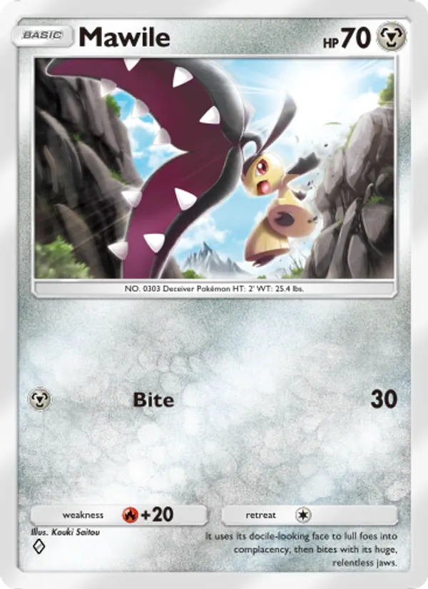 Mawile - Wisdom of Sea and Sky Pokemon Card