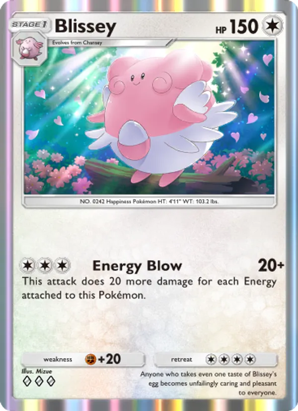 Blissey - Wisdom of Sea and Sky Pokemon Card