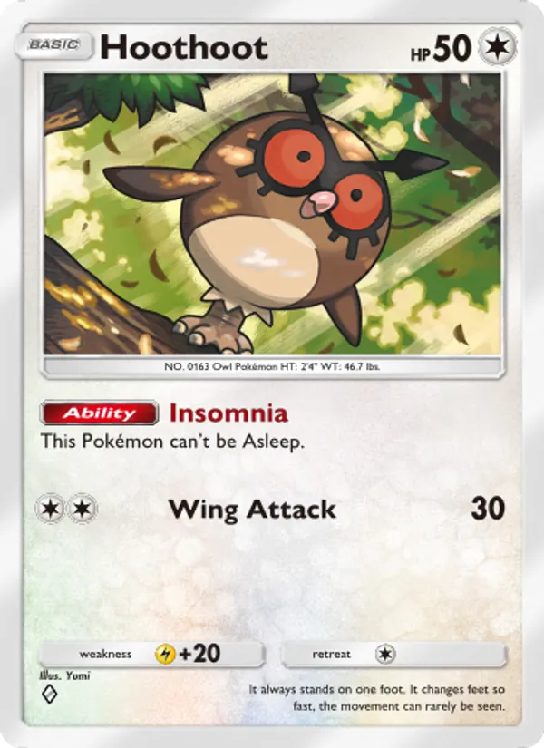 Hoothoot - Wisdom of Sea and Sky Pokemon Card