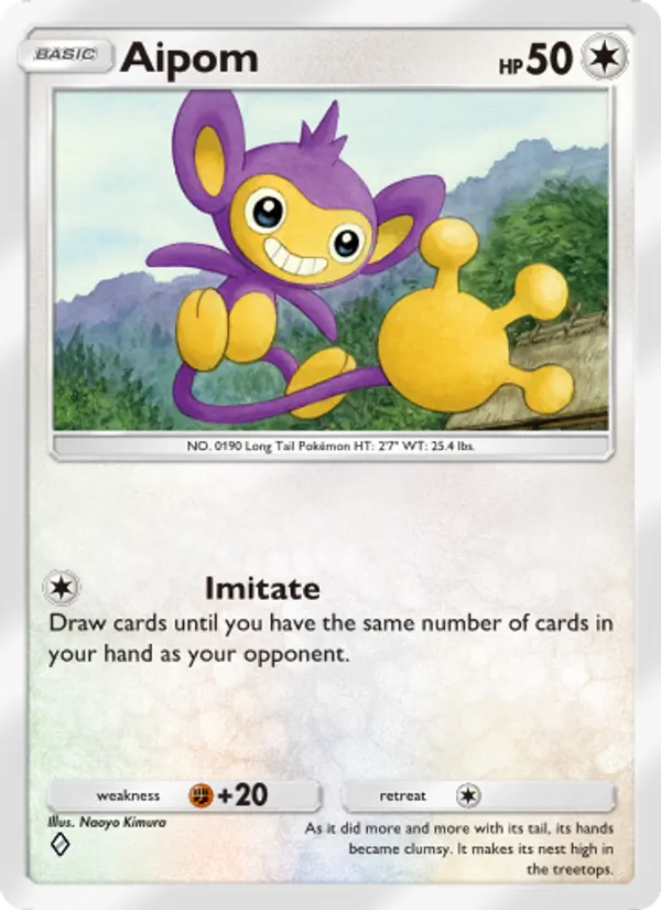Aipom - Wisdom of Sea and Sky Pokemon Card