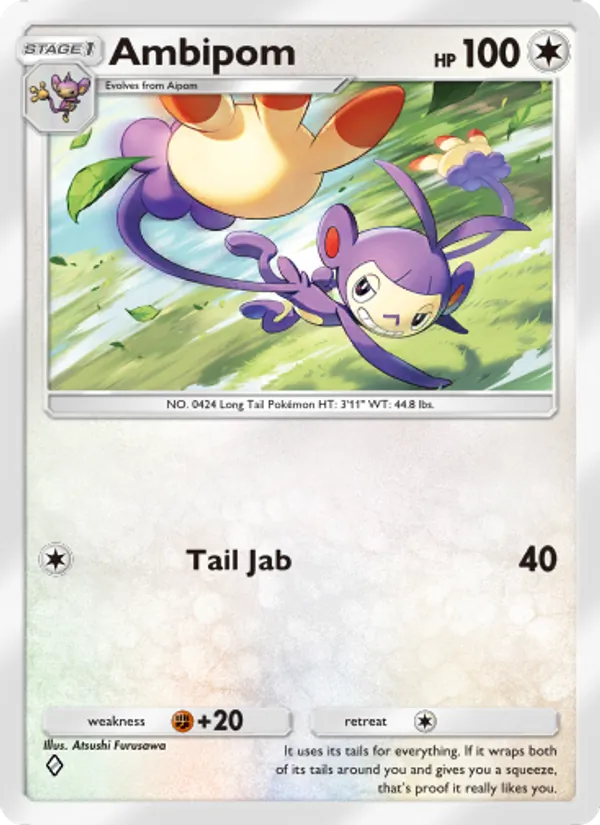 Ambipom - Wisdom of Sea and Sky Pokemon Card
