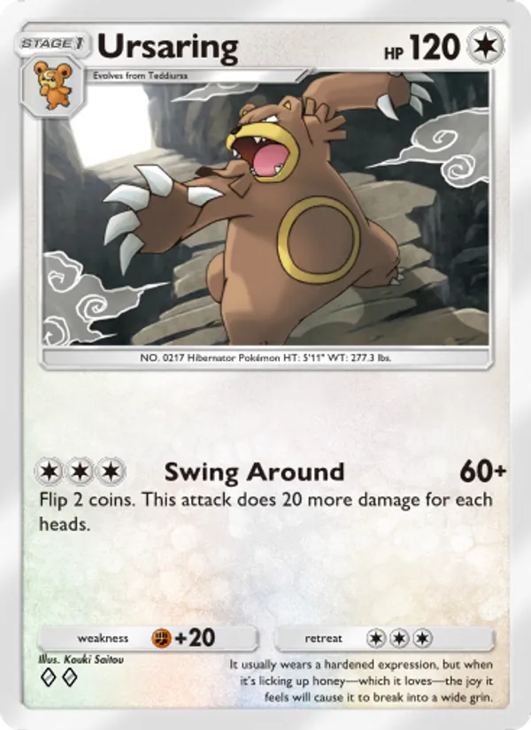 Ursaring - Wisdom of Sea and Sky Pokemon Card