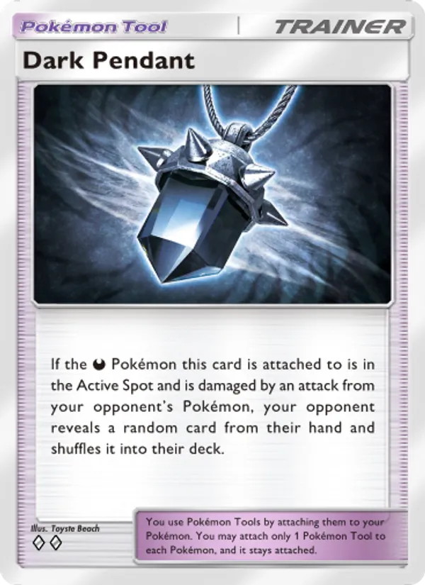 Dark Pendant - Wisdom of Sea and Sky Pokemon Card