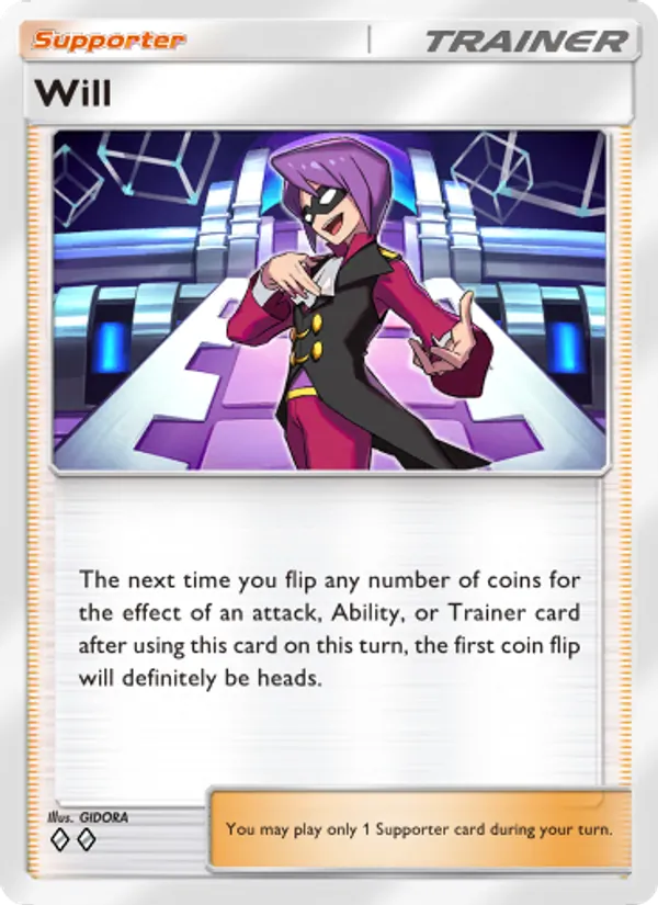 Will - Wisdom of Sea and Sky Pokemon Card