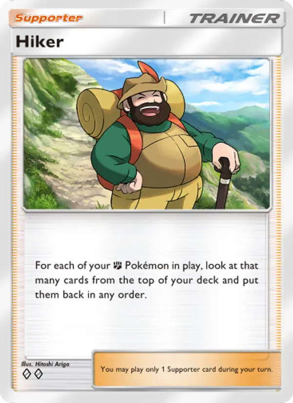 Hiker - Wisdom of Sea and Sky Pokemon Card