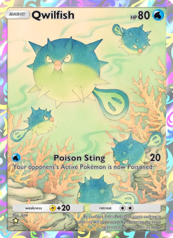 Qwilfish - Wisdom of Sea and Sky Pokemon Card