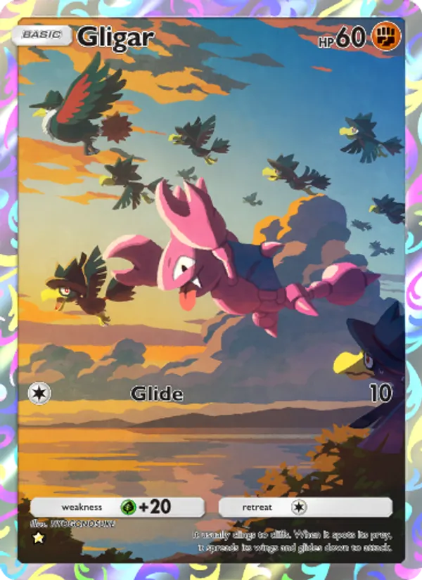 Gligar - Wisdom of Sea and Sky Pokemon Card