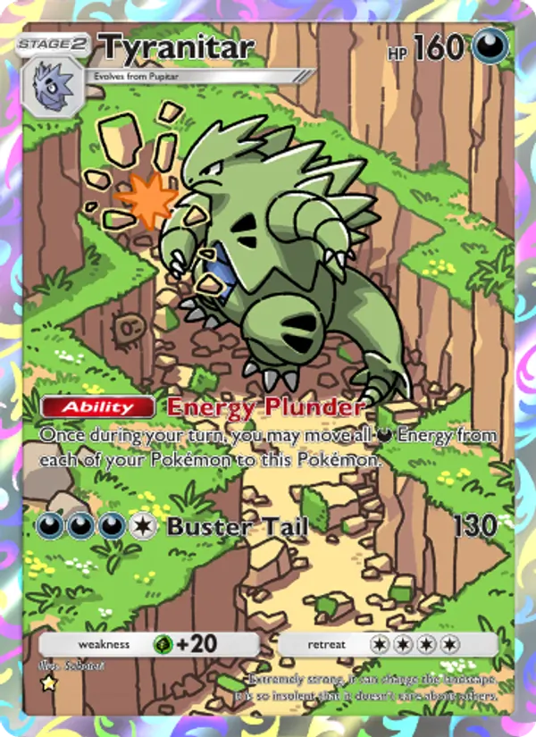 Tyranitar - Wisdom of Sea and Sky Pokemon Card