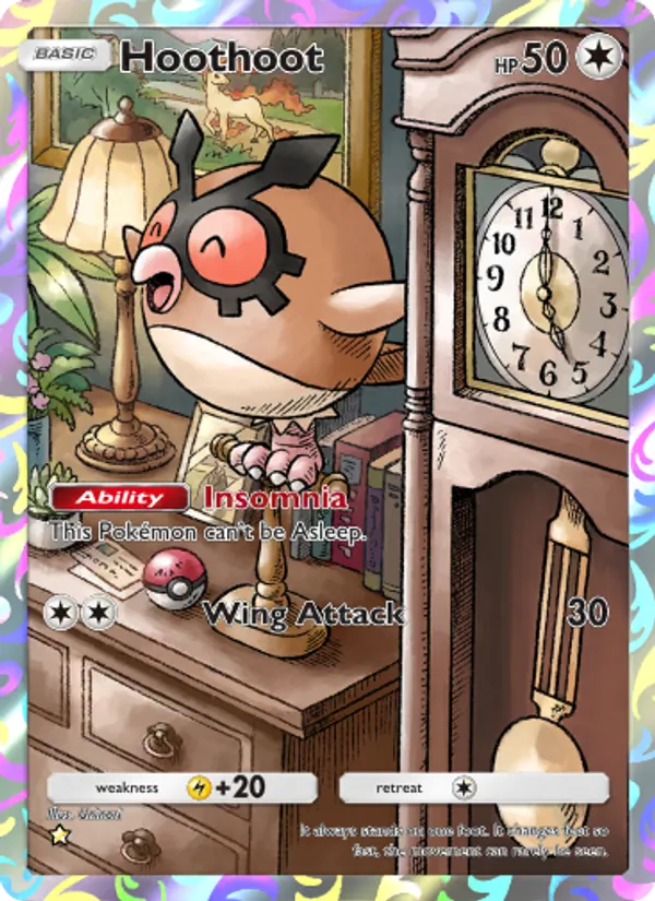 Hoothoot - Wisdom of Sea and Sky Pokemon Card