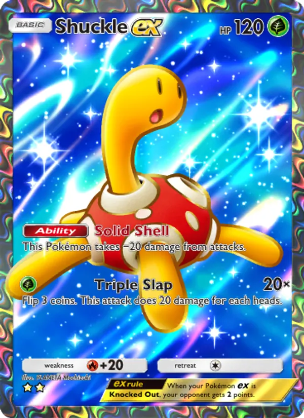 Shuckle ex - Wisdom of Sea and Sky Pokemon Card