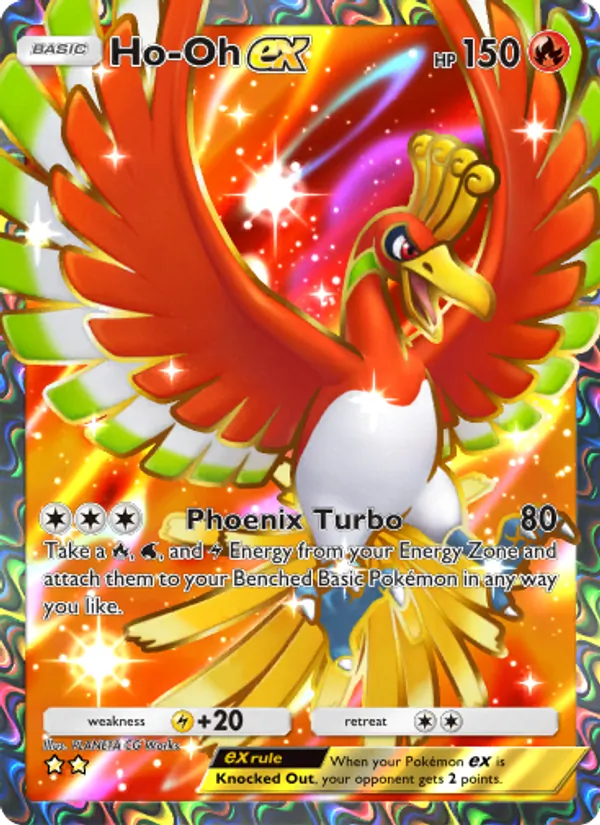 Ho-Oh ex - Wisdom of Sea and Sky Pokemon Card
