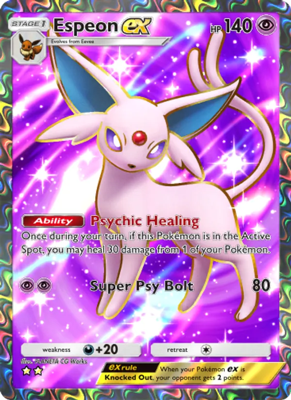 Espeon ex - Wisdom of Sea and Sky Pokemon Card