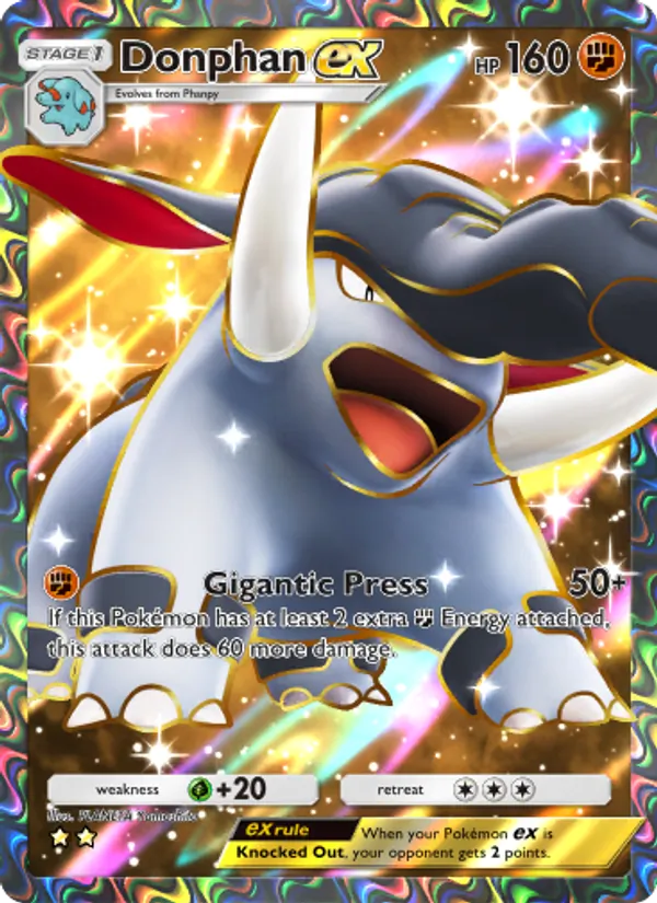 Donphan ex - Wisdom of Sea and Sky Pokemon Card