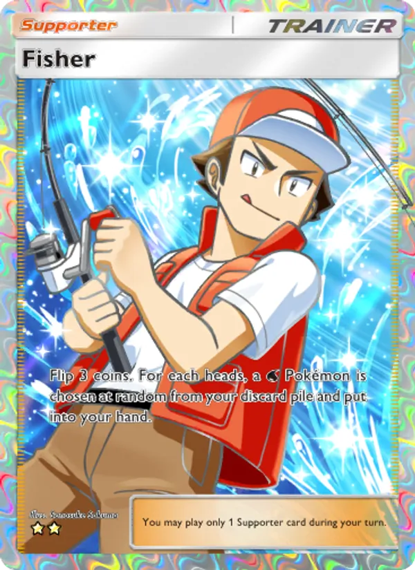 Fisher - Wisdom of Sea and Sky Pokemon Card