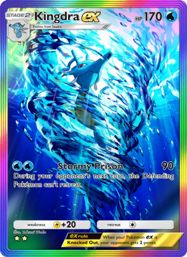 Kingdra ex - Wisdom of Sea and Sky Pokemon Card