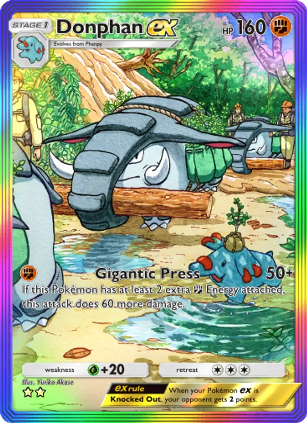 Donphan ex - Wisdom of Sea and Sky Pokemon Card