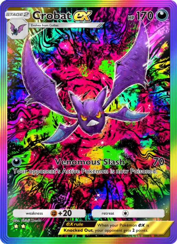 Crobat ex - Wisdom of Sea and Sky Pokemon Card