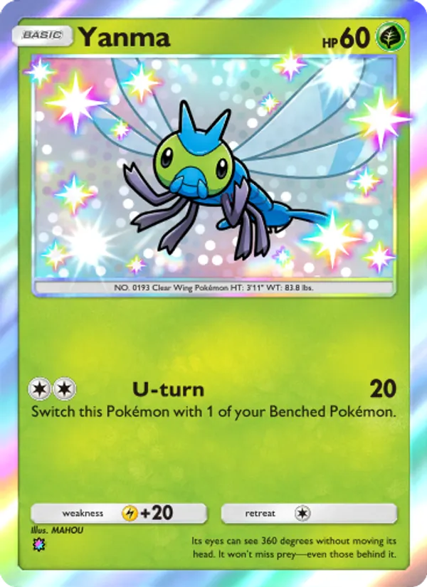Yanma - Wisdom of Sea and Sky Pokemon Card