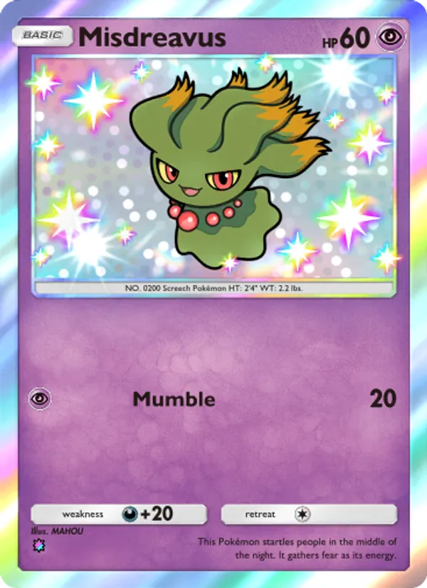 Misdreavus - Wisdom of Sea and Sky Pokemon Card