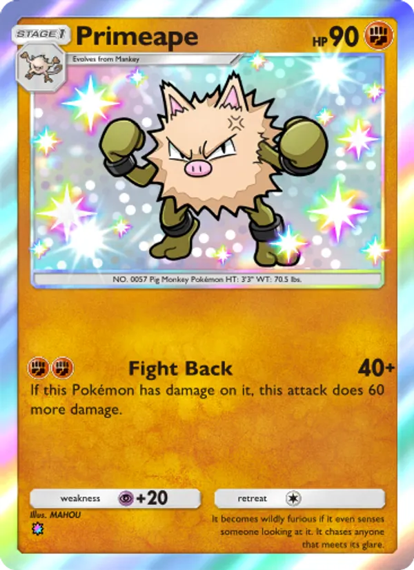 Primeape - Wisdom of Sea and Sky Pokemon Card
