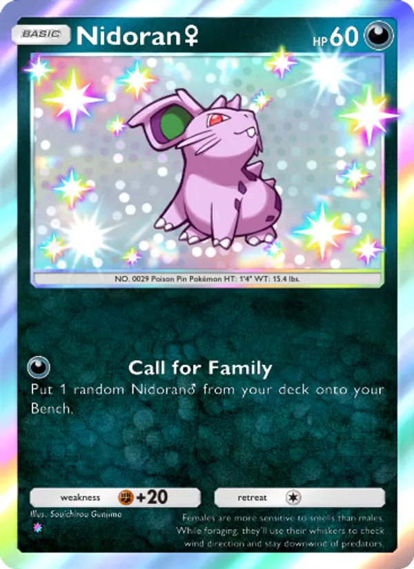 Nidoran♀ - Wisdom of Sea and Sky Pokemon Card