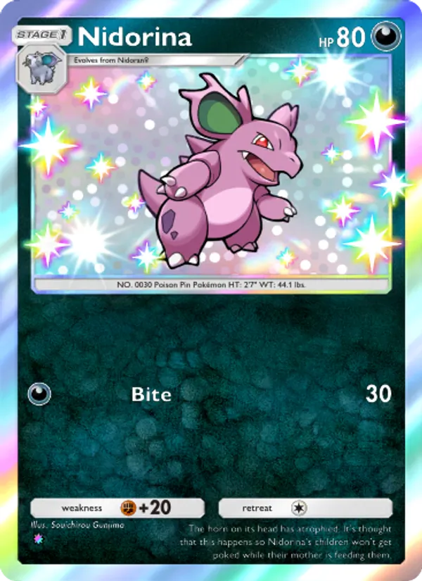 Nidorina - Wisdom of Sea and Sky Pokemon Card