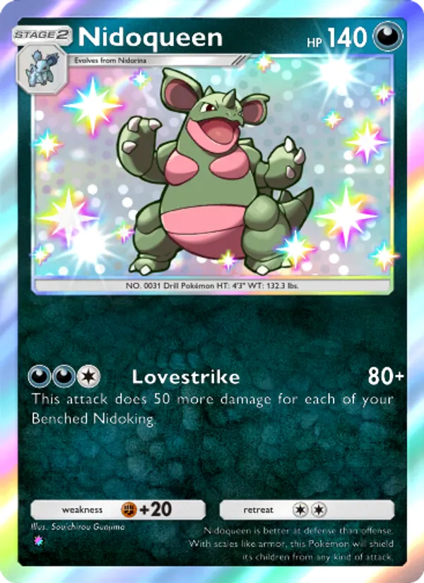 Nidoqueen - Wisdom of Sea and Sky Pokemon Card