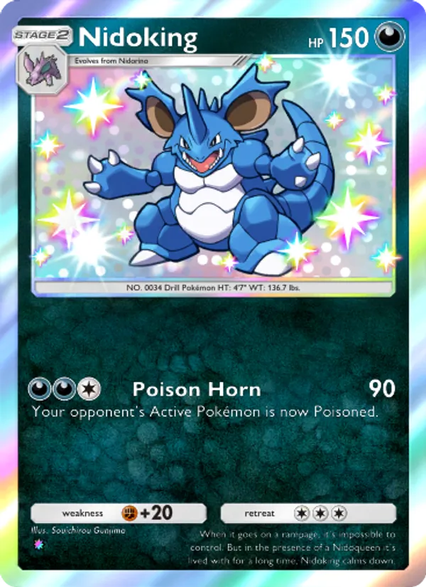Nidoking - Wisdom of Sea and Sky Pokemon Card
