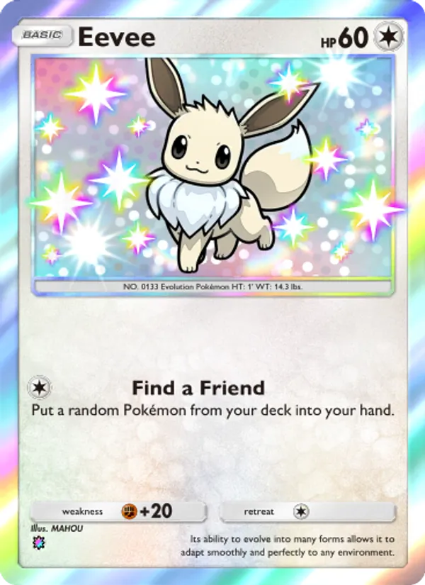 Eevee - Wisdom of Sea and Sky Pokemon Card