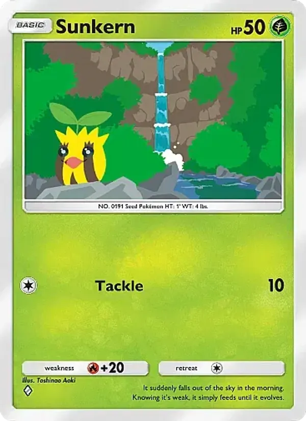 Sunkern - Secluded Springs Pokemon Card