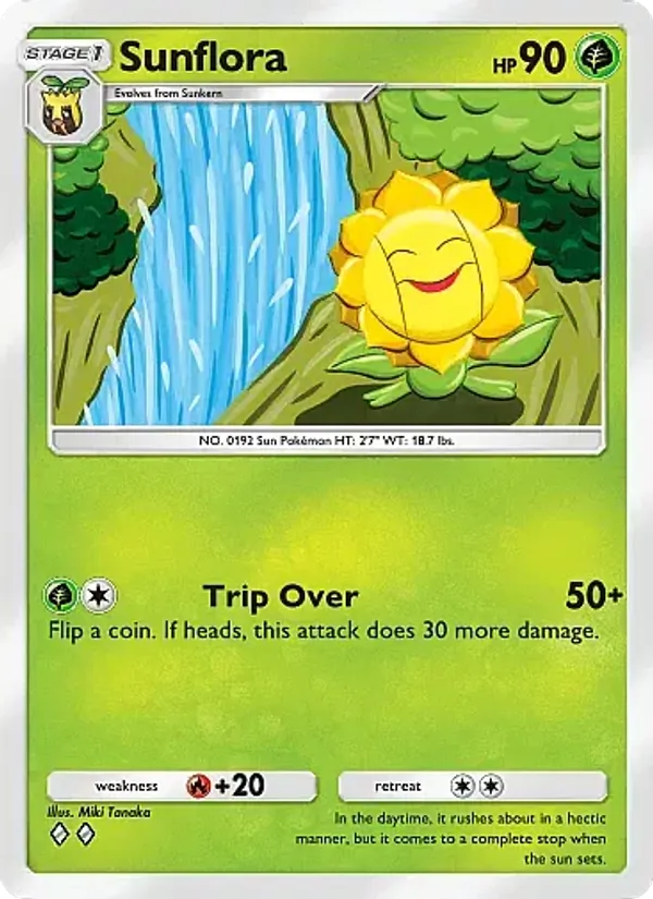 Sunflora - Secluded Springs Pokemon Card