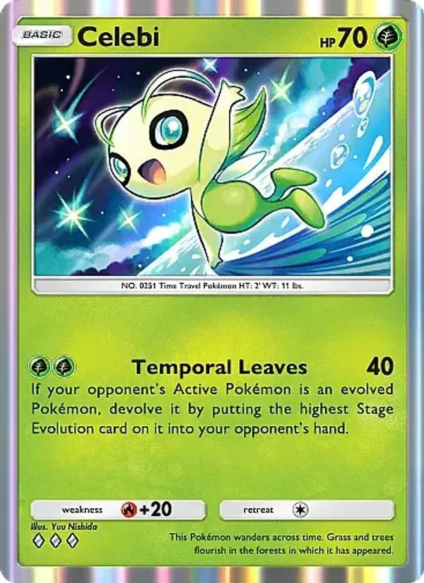 Celebi - Secluded Springs Pokemon Card