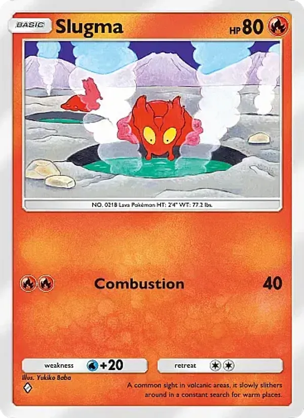 Slugma - Secluded Springs Pokemon Card