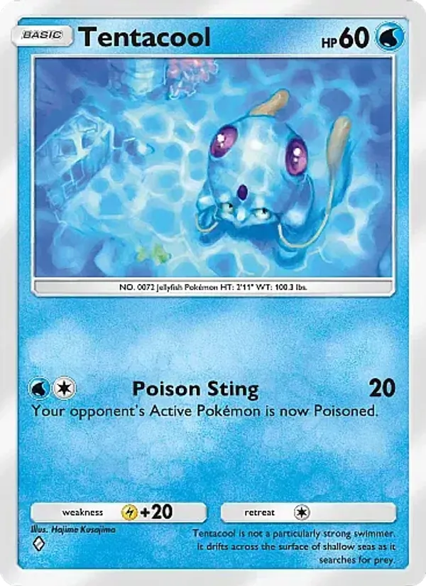 Tentacool - Secluded Springs Pokemon Card