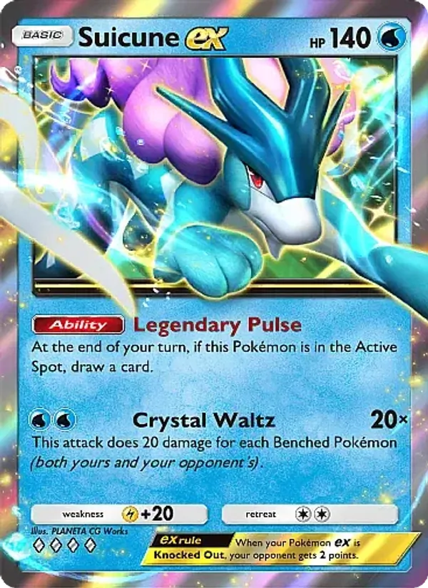 Suicune ex - Secluded Springs Pokemon Card