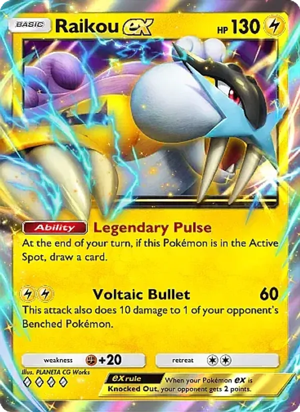 Raikou ex - Secluded Springs Pokemon Card