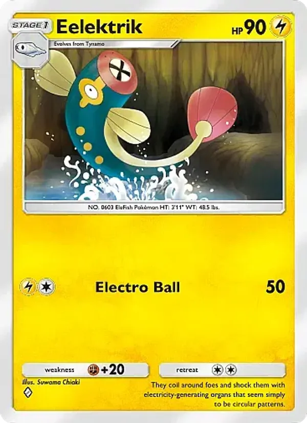 Eelektrik - Secluded Springs Pokemon Card