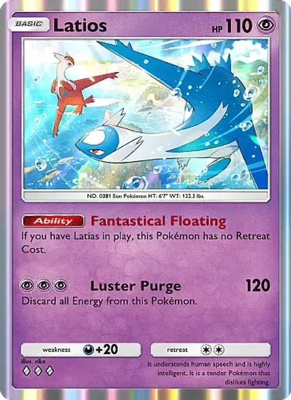 Latios - Secluded Springs Pokemon Card