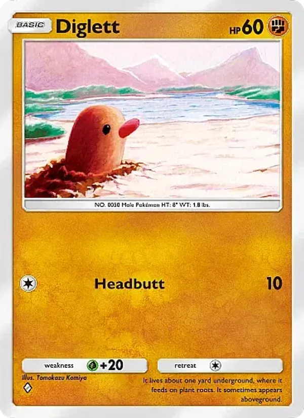 Diglett - Secluded Springs Pokemon Card