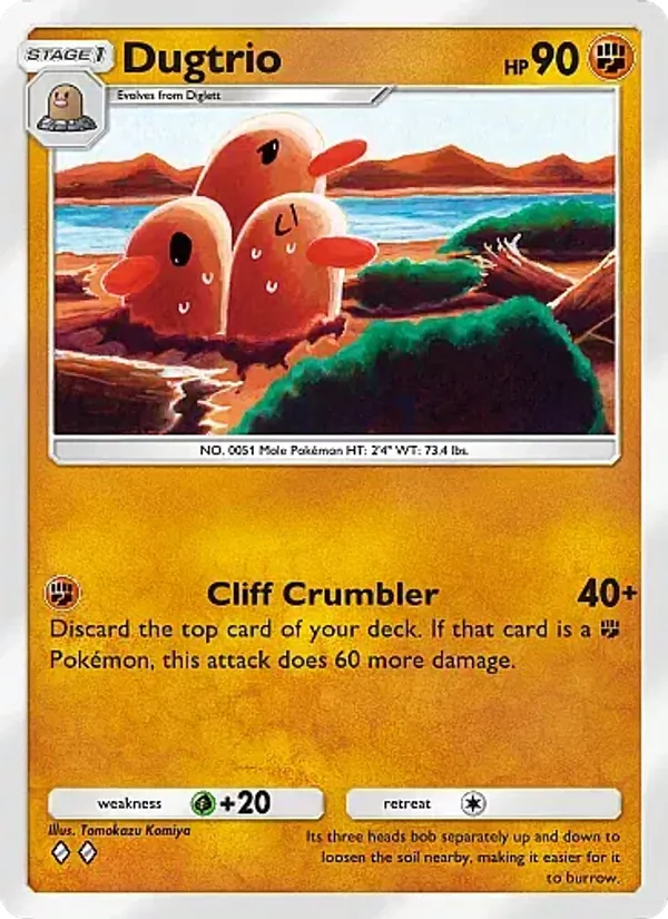 Dugtrio - Secluded Springs Pokemon Card