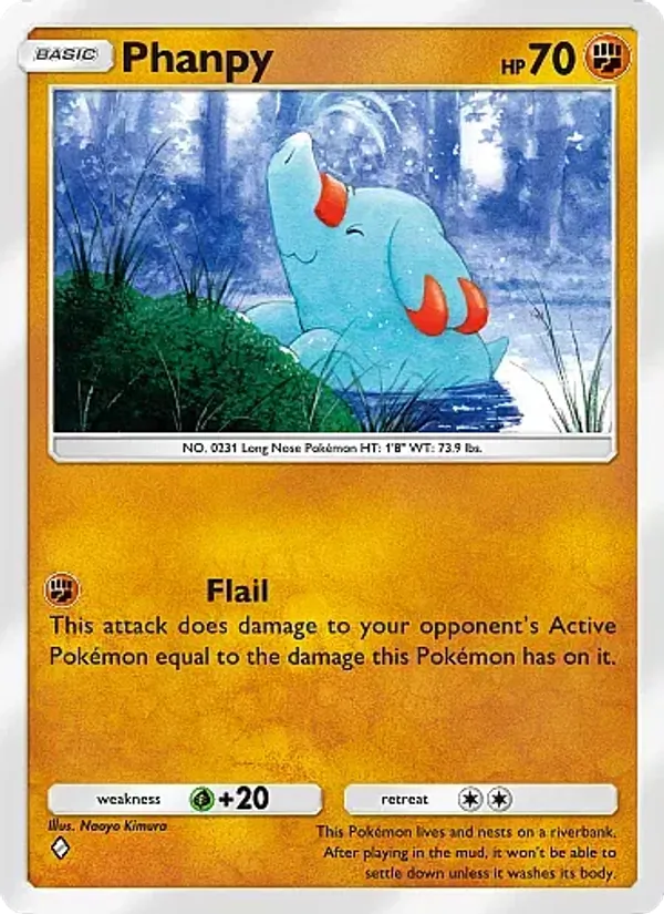 Phanpy - Secluded Springs Pokemon Card