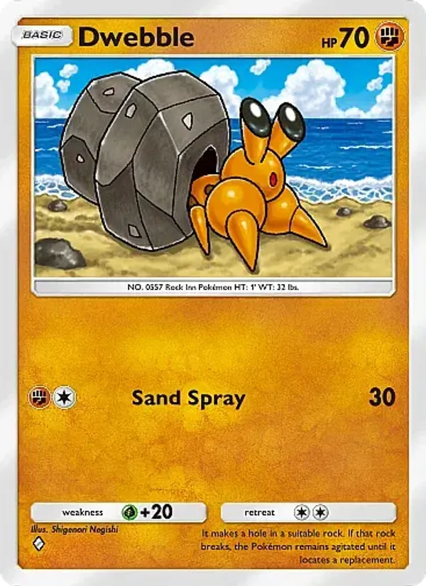 Dwebble - Secluded Springs Pokemon Card
