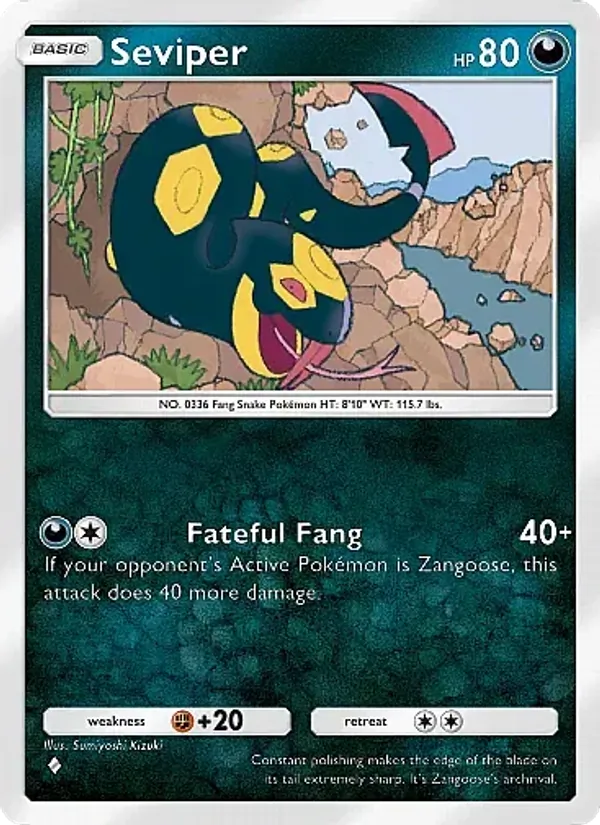 Seviper - Secluded Springs Pokemon Card